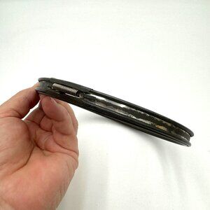 Vintage Cork Lined Metal Embroidery Ring 6 inch vintage patina